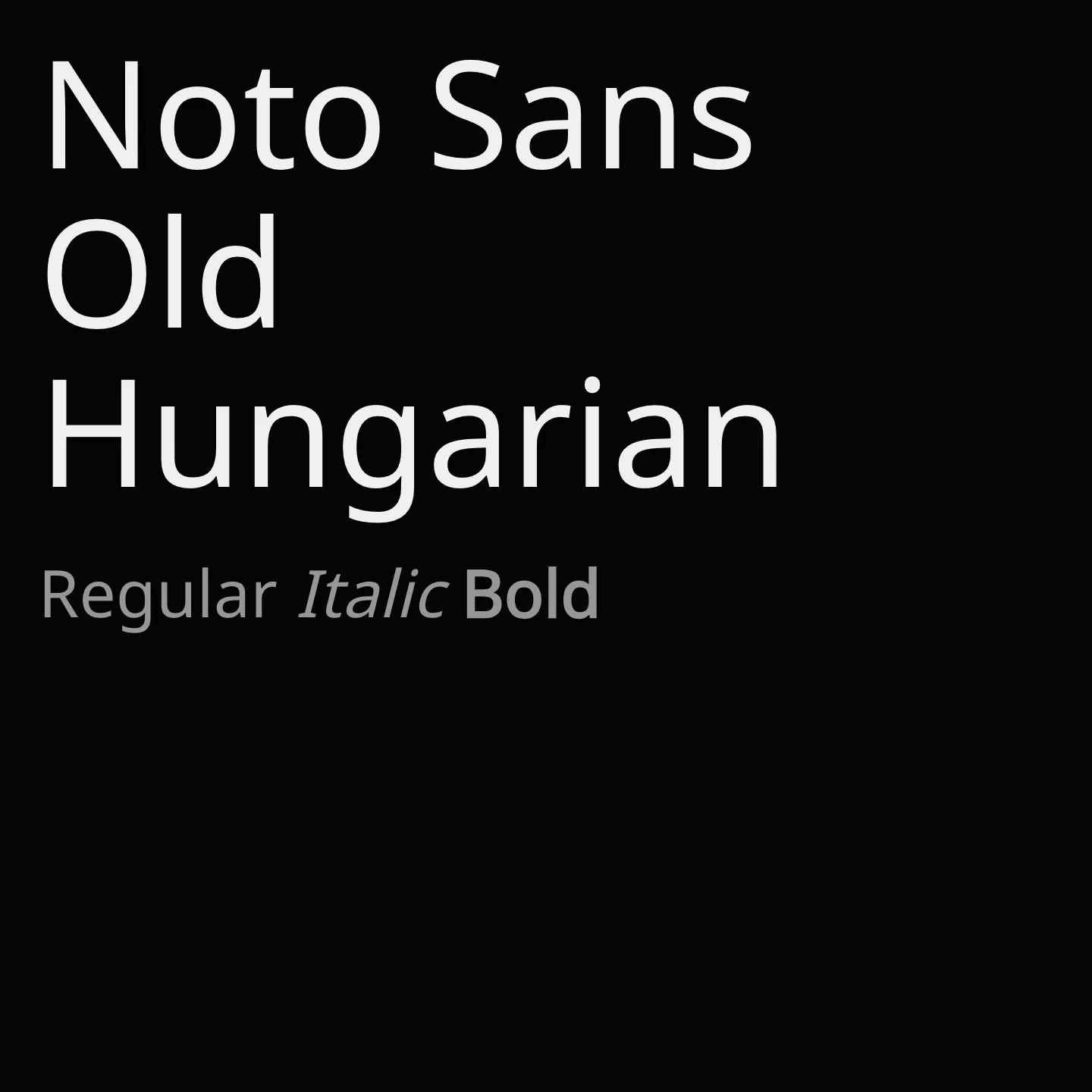 Noto Sans Old Hungarian