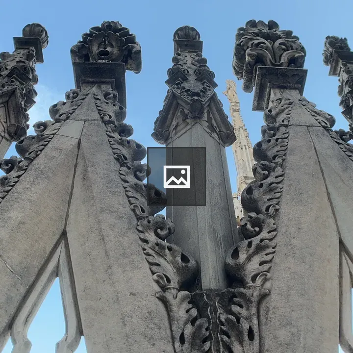 Roof decorations at Milan Cathedral