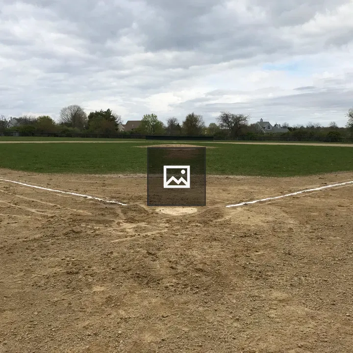 Baseball Field with Chalk Lines