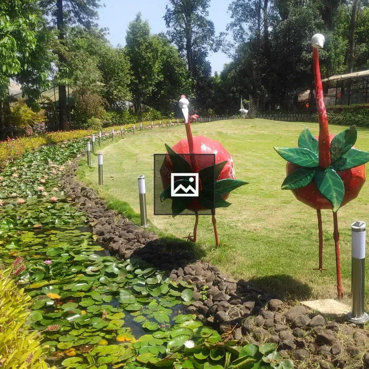 Garden flower scene