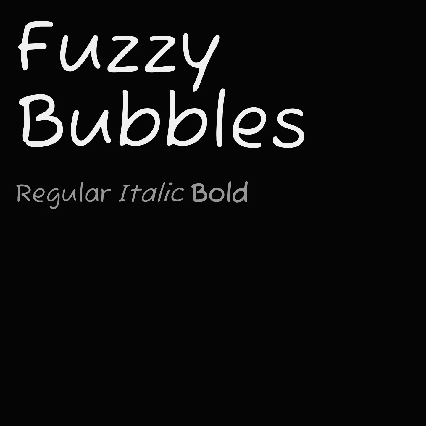 Fuzzy Bubbles
