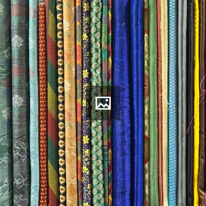 Rolled fabrics in vibrant colors