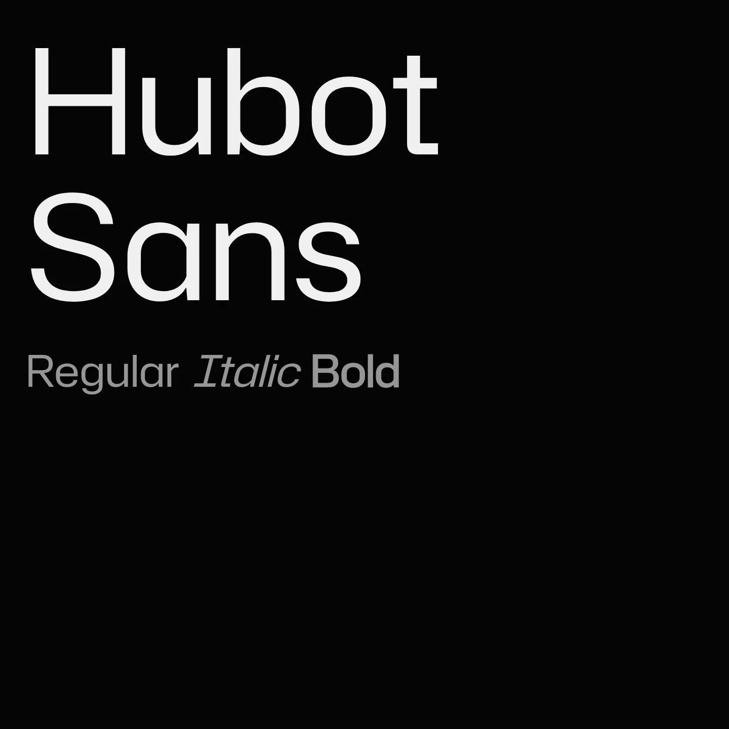 Hubot Sans
