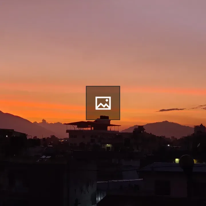 Golden hour Kathmandu skyline