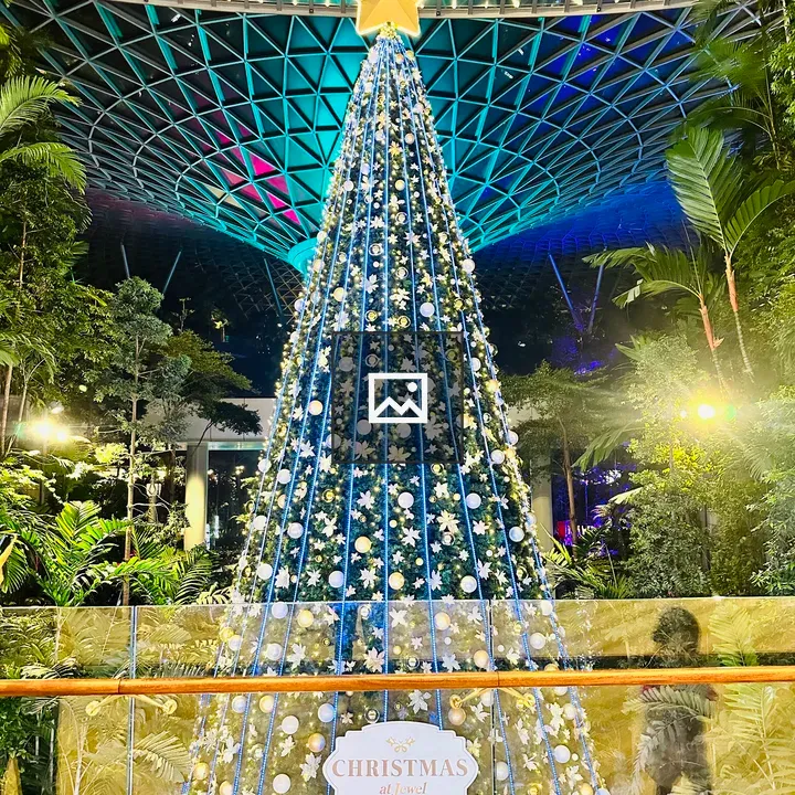 Decorated Christmas Tree at Jewel Changi