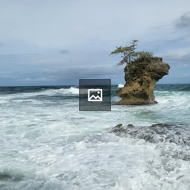 Small island in the ocean
