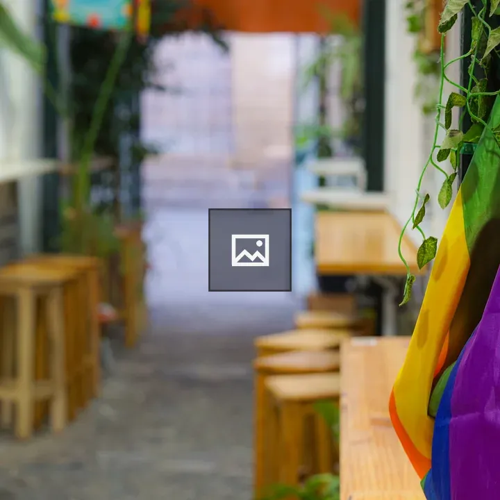 6-Color Pride Flag in Bar