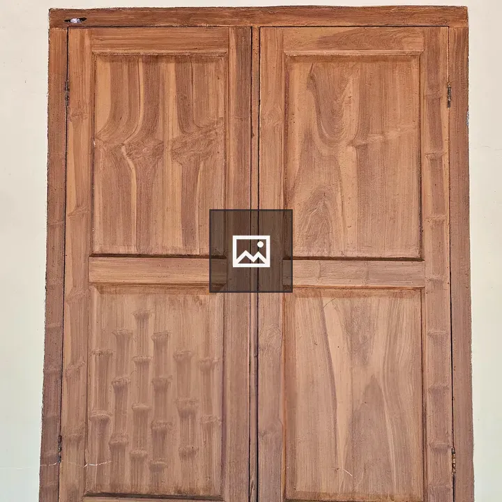 Traditional wooden window shutter