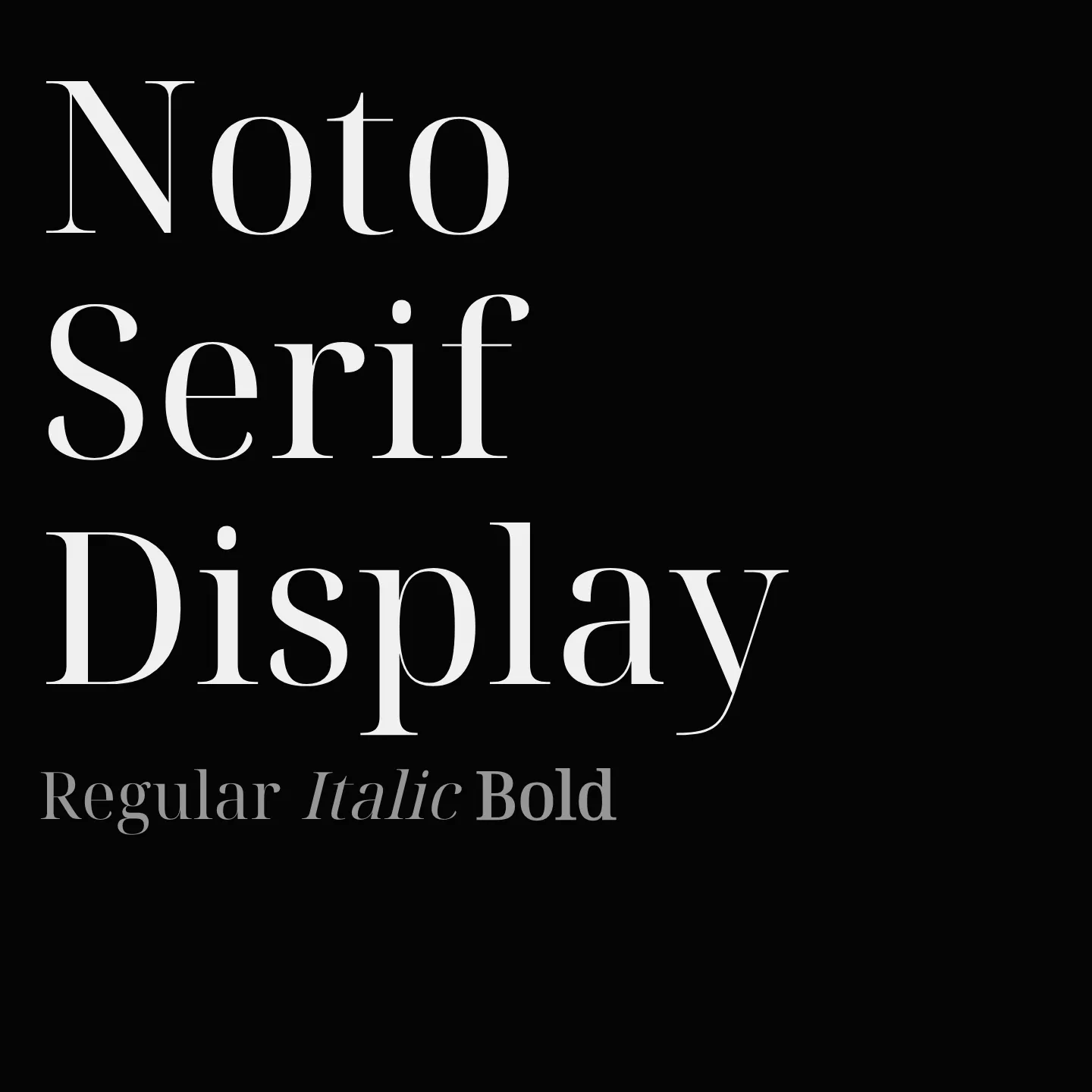 Noto Serif Display