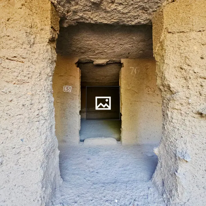 Narrow Passage in Cave 65