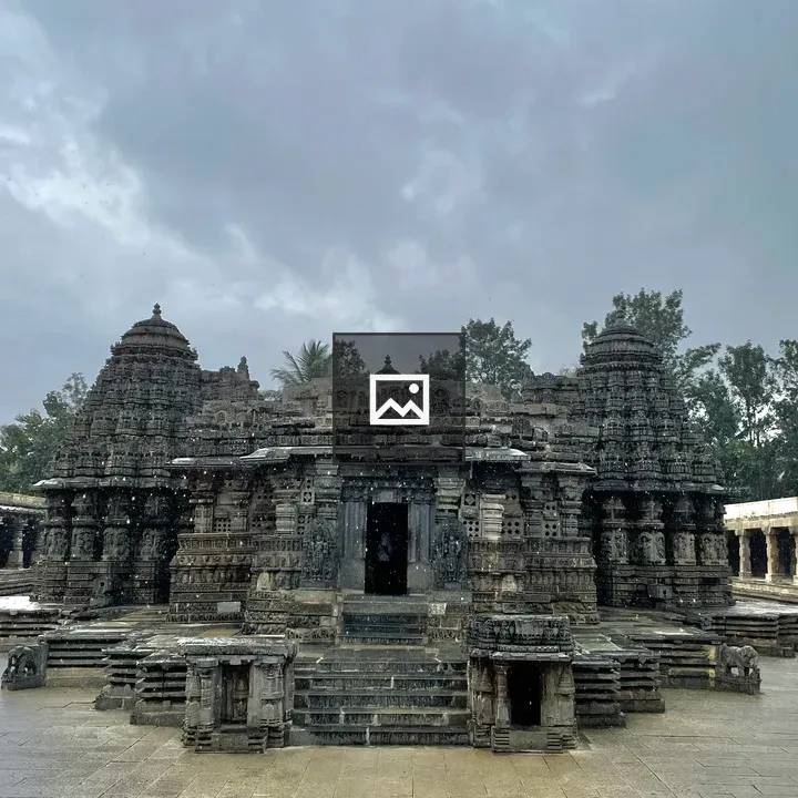 Chennakeshava Temple in Rain