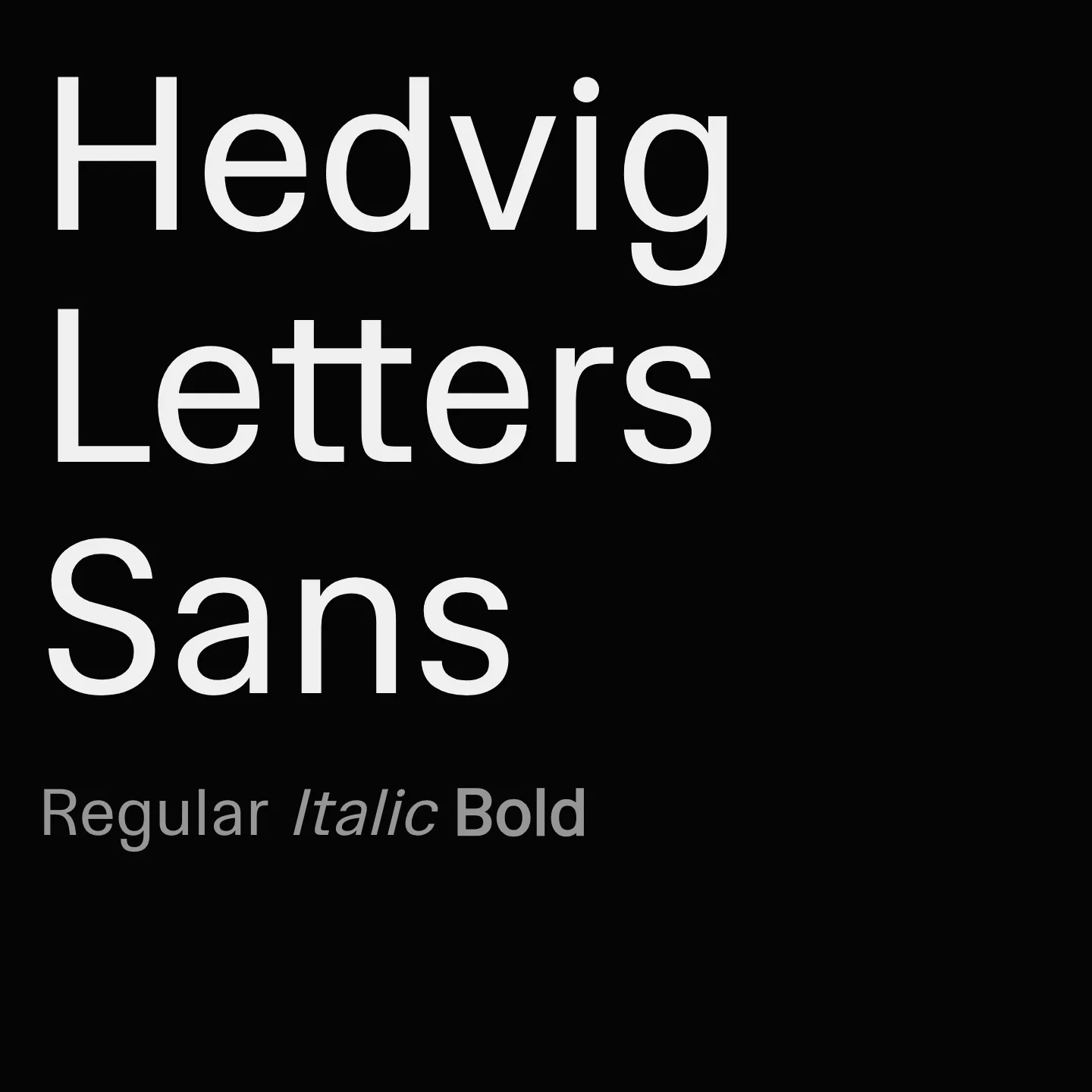 Hedvig Letters Sans
