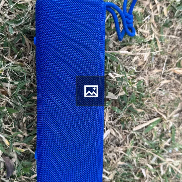 Blue portable Bluetooth speaker
