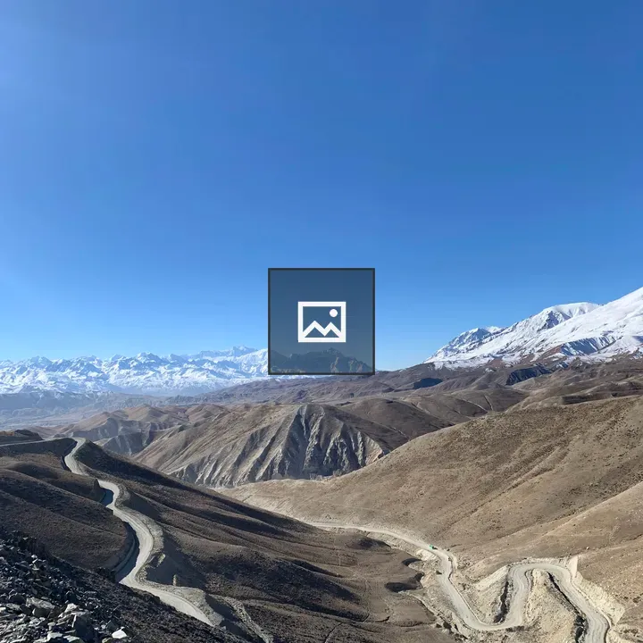 Mountain landscape with winding roads