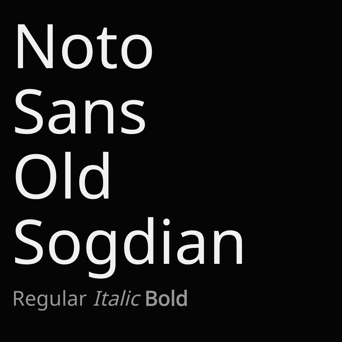 Noto Sans Old Sogdian