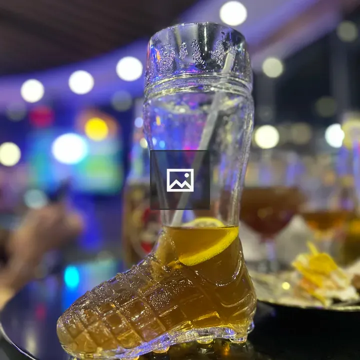 Boot shape mock tail glass