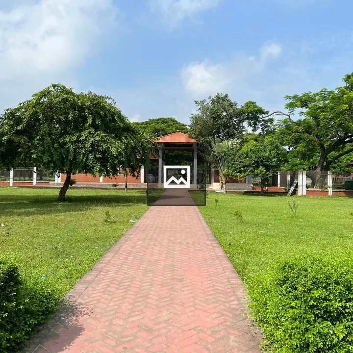Brick Path to Building