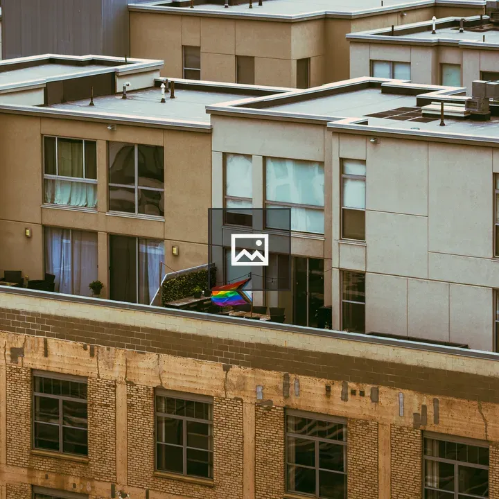 Rooftop Patio Pride Flag