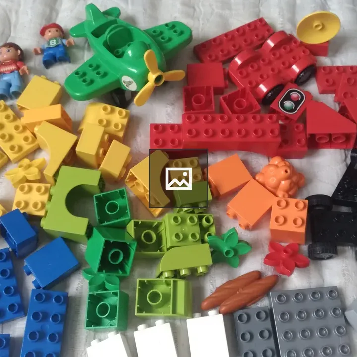 Colorful Duplo blocks