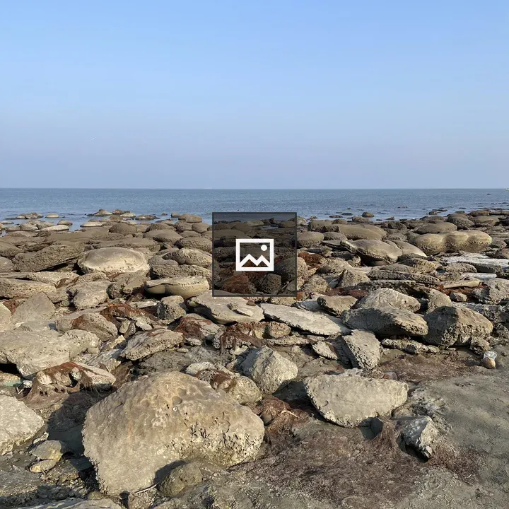 Rocky beach at Saint Martin
