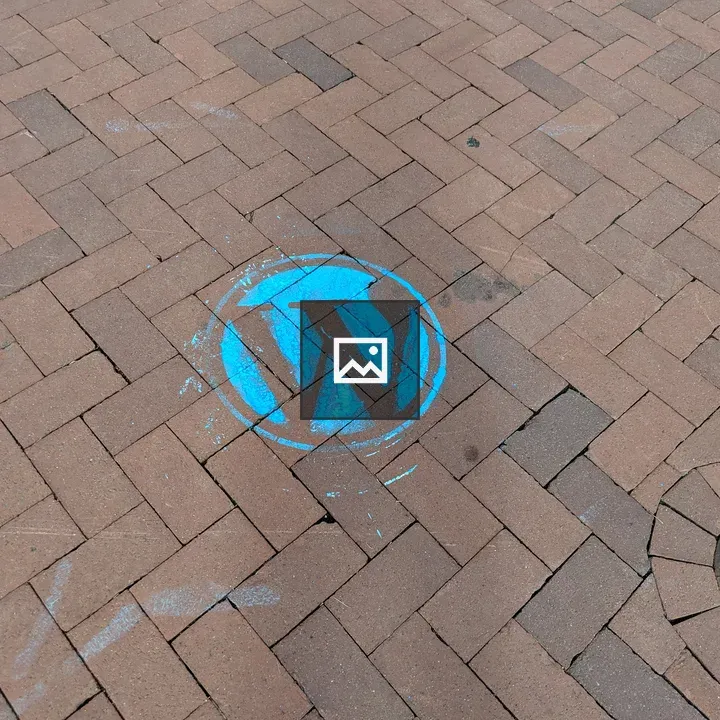 WordPress Logo Chalked on Ground