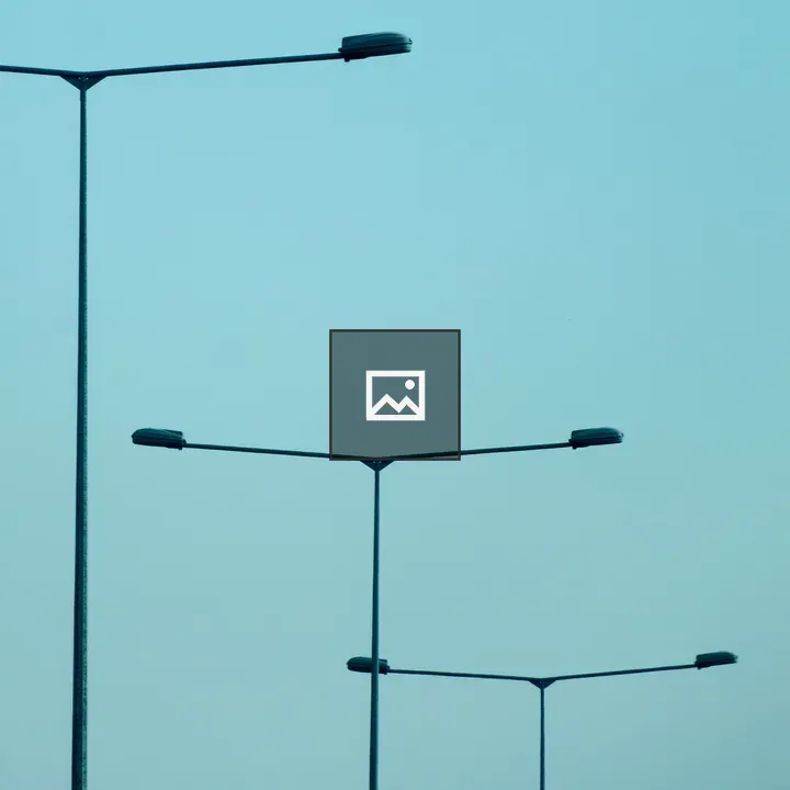 T-shaped street lights