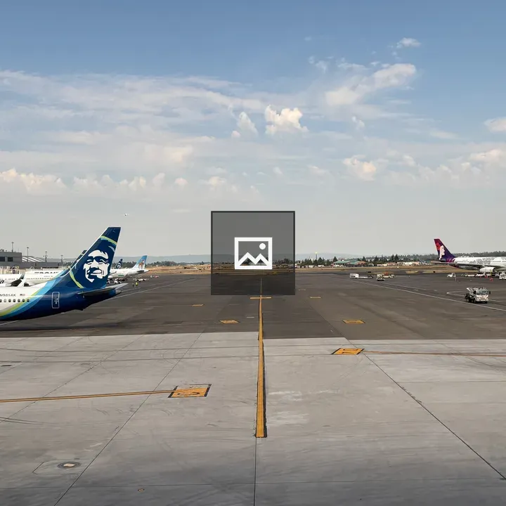 Airportscape: Tail-visible Planes