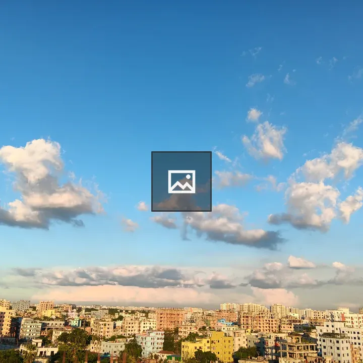 City skyline under blue sky