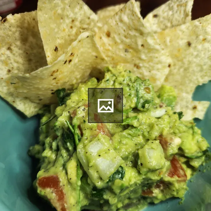 Guacamole and tortilla chips