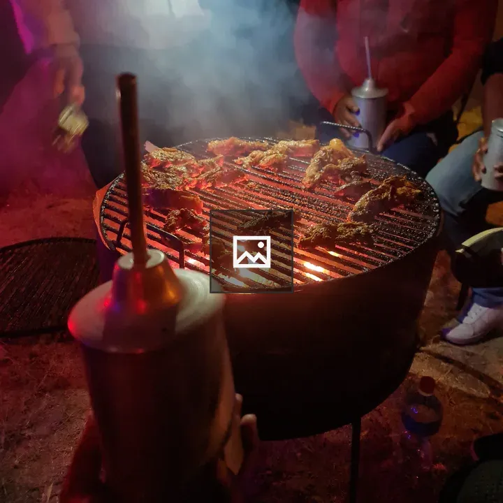 People at a barbecue gathering