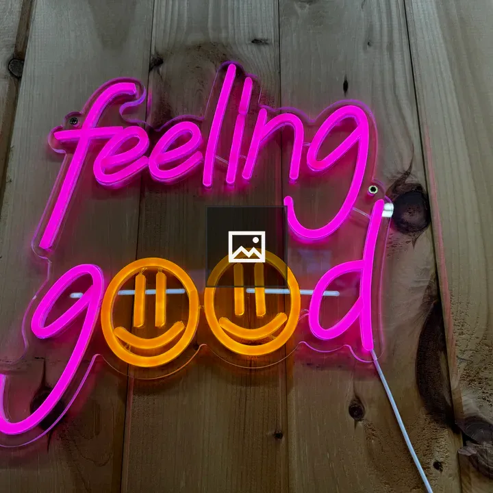 Neon Sign Reading Feeling Good