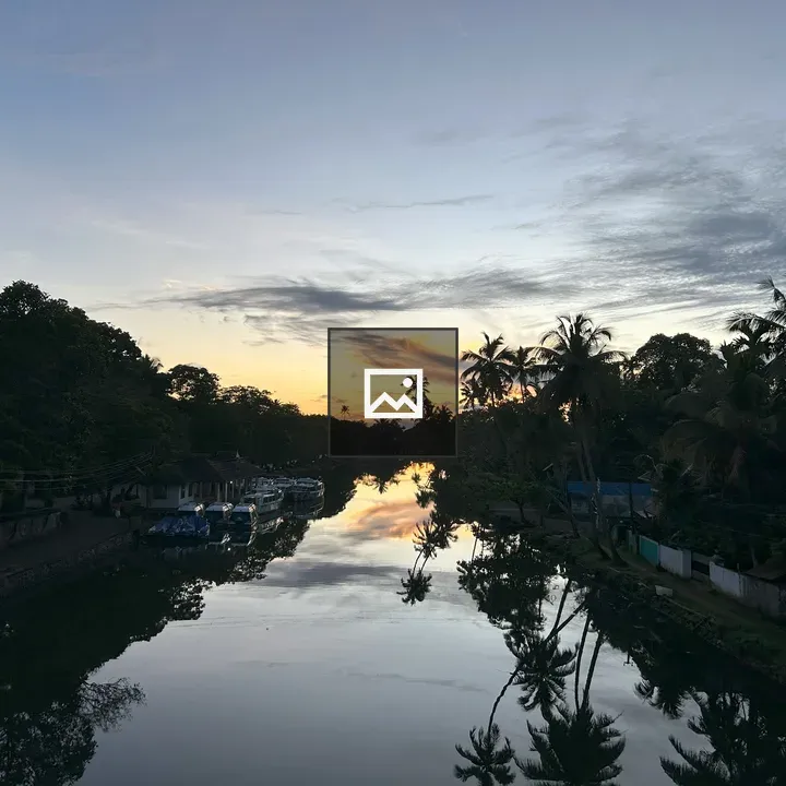 Evening Sunset on Thattu Kadav Bridge