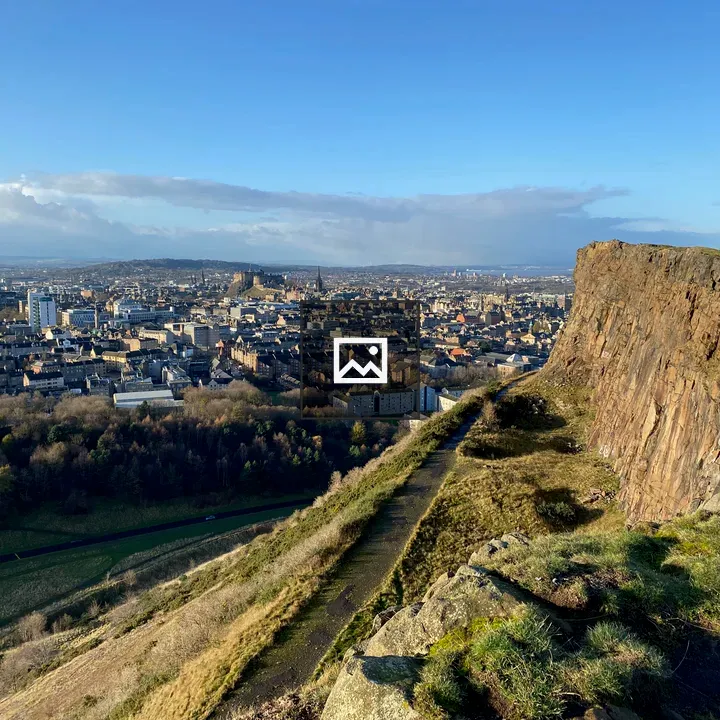 View from Salisbury Crags over Edinburgh