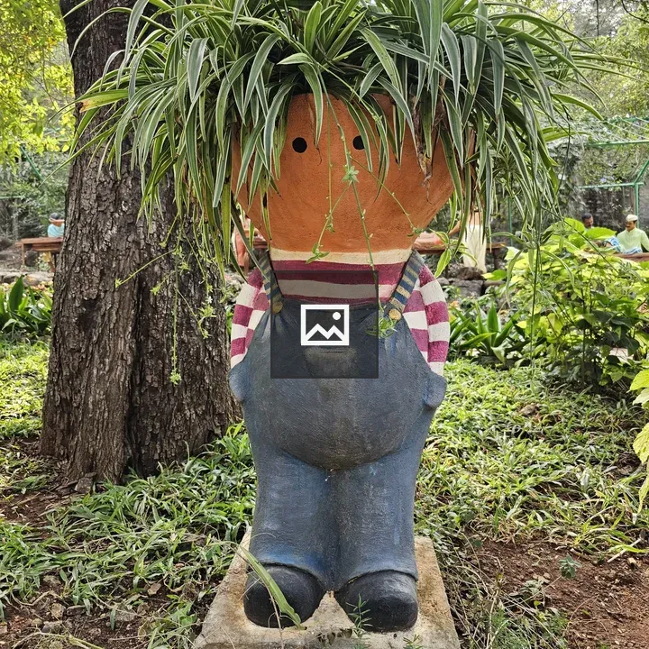Whimsical garden sculpture
