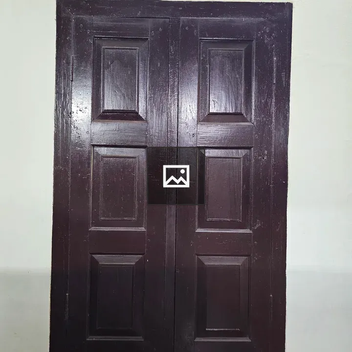 Traditional wooden window with six panels