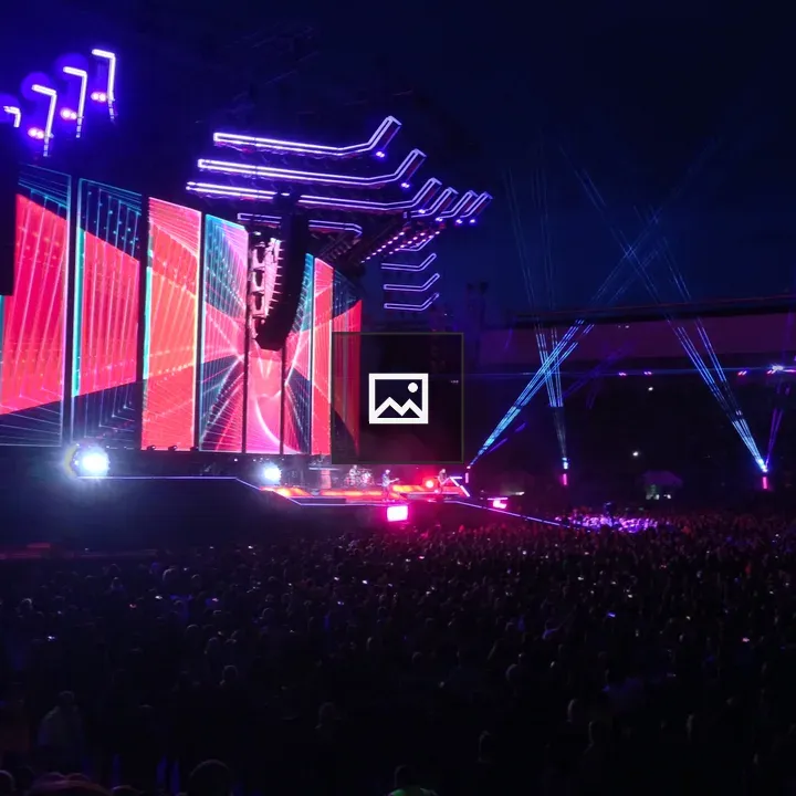 Stadium rock concert