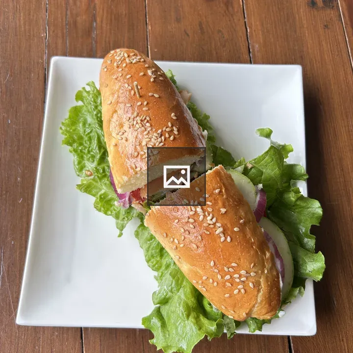 Fresh Sandwich on Plate