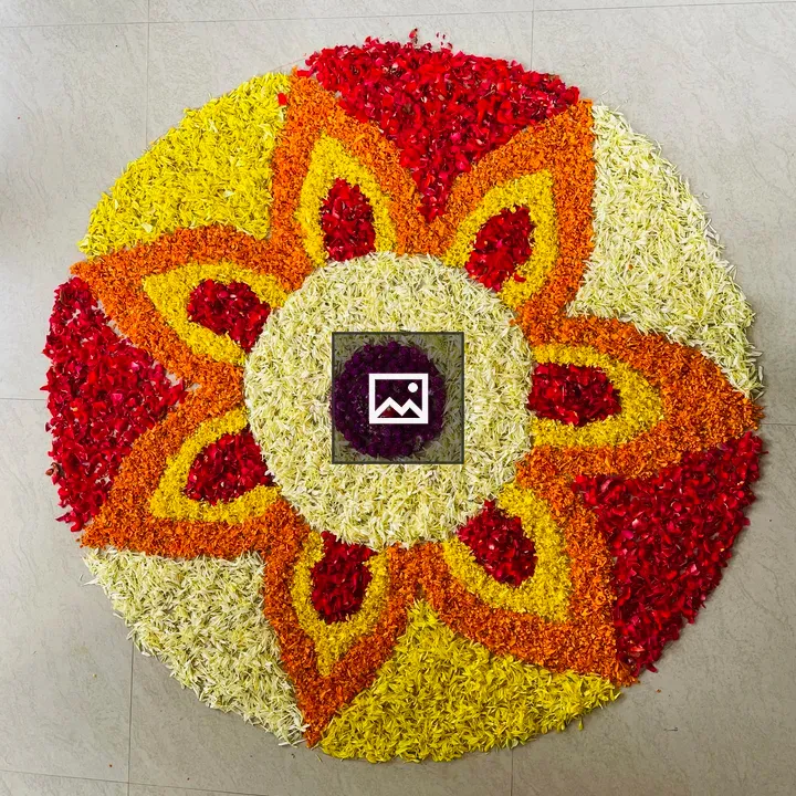 Thiruvona Pookalam flower carpet