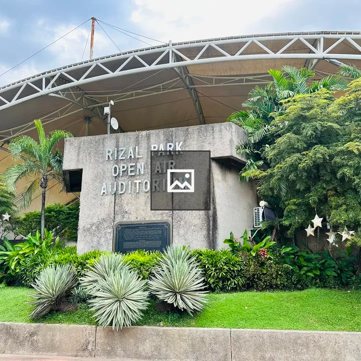 Front view of Rizal Park auditorium