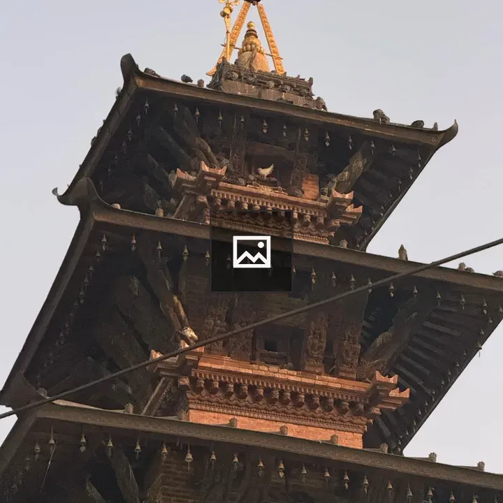 Pagoda-style temple roof close-up