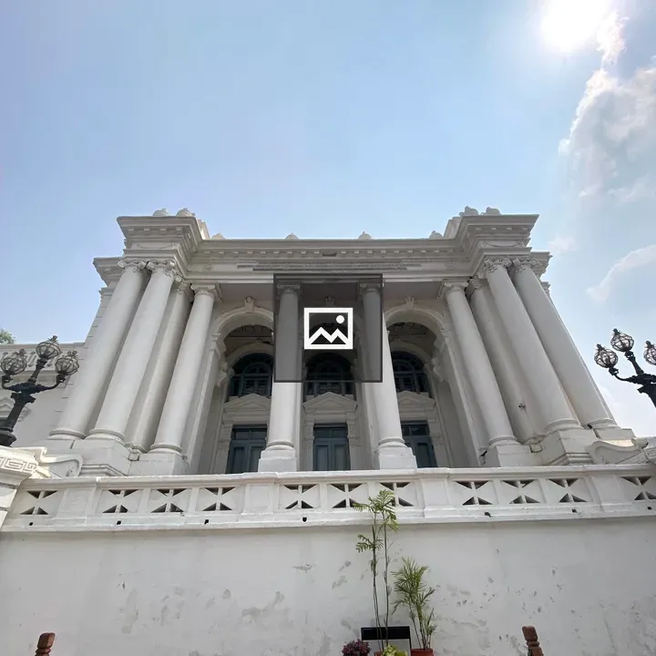 Neoclassical building with columns