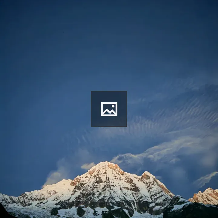Night view of Mount Annapurna Base Camp