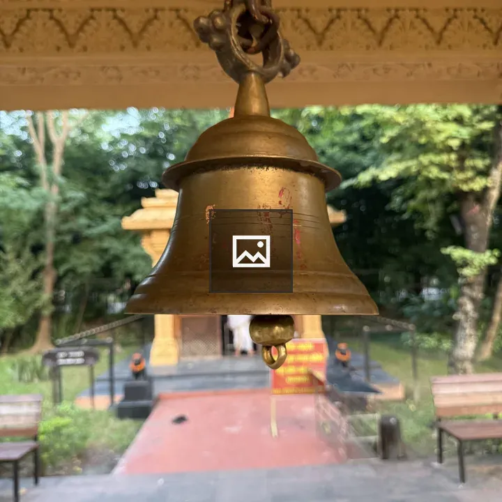 Bell in Hindu Temple Ceiling