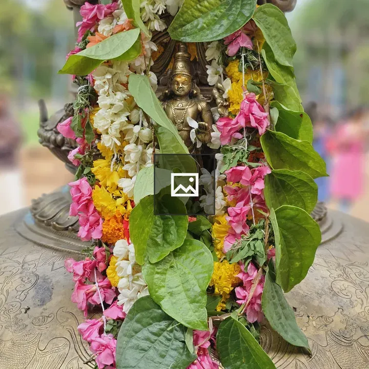 Statue of Lord Shiva with Garland