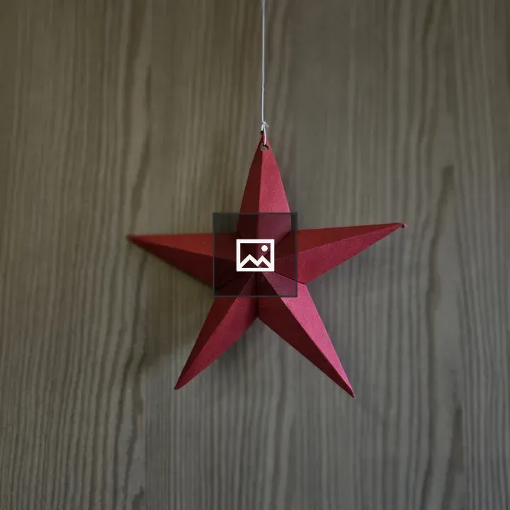 Handmade Red Paper Star
