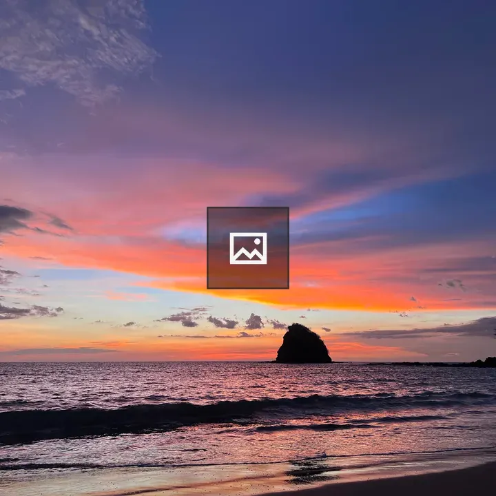 Sunset colors at Rajada Beach