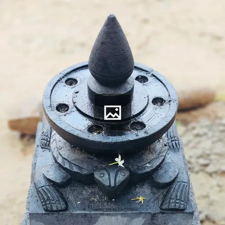 Stone lamp on tortoise base