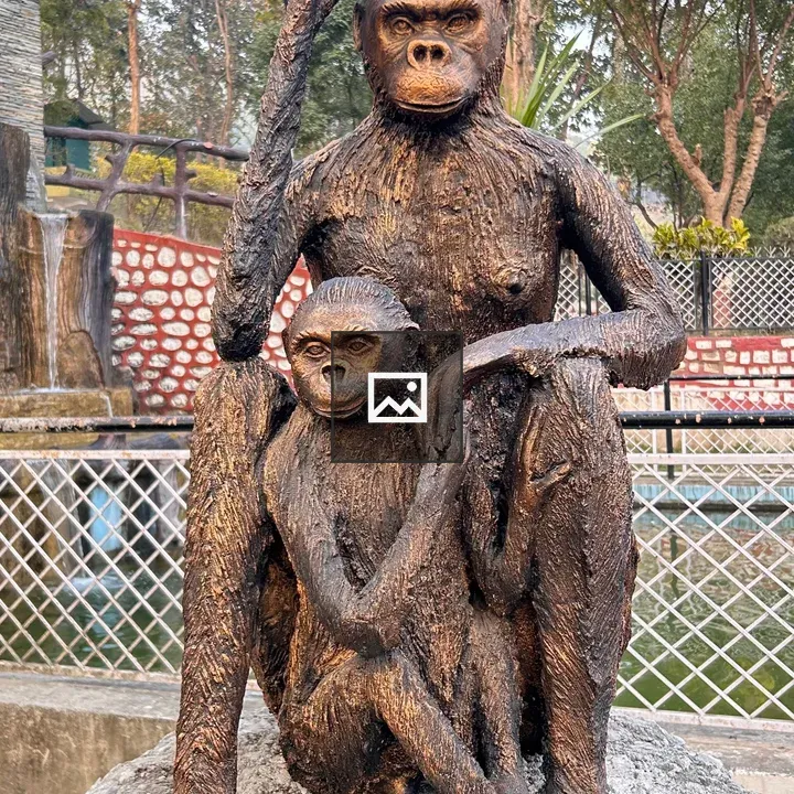 Bronze Monkey Statue