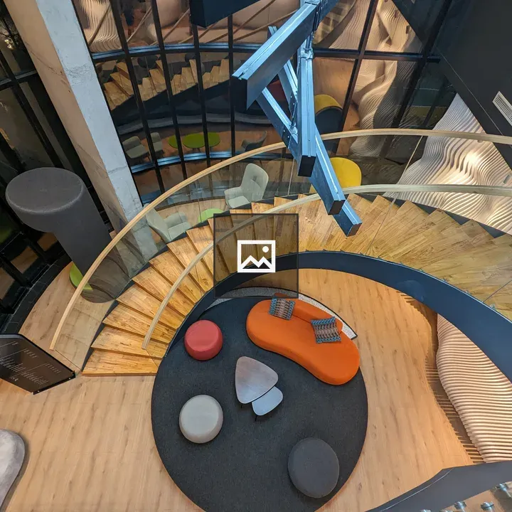 Office stairs and chairs