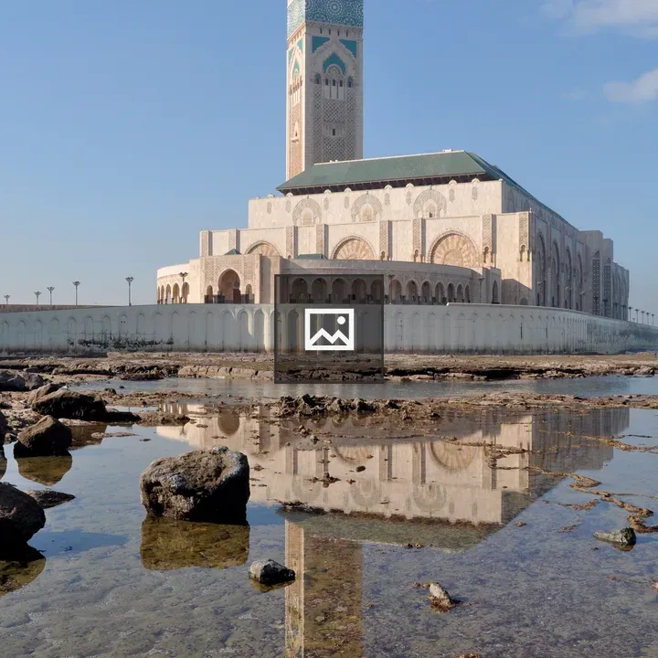 Hassan II Mosque and Reflection